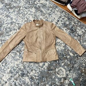 Danier tan leather jacket size S